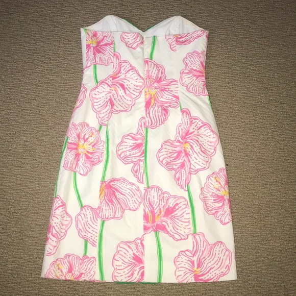 Lilly Pulitzer Strapless Dress Size 0 - Picture 2 of 3